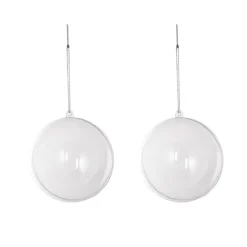 Hanging Clear Bauble Pack 5 (10cmD)