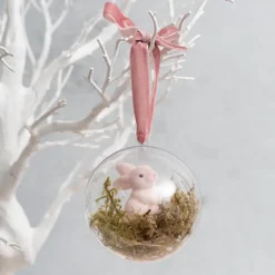 Hanging Clear Bauble Pack 5 (10cmD)