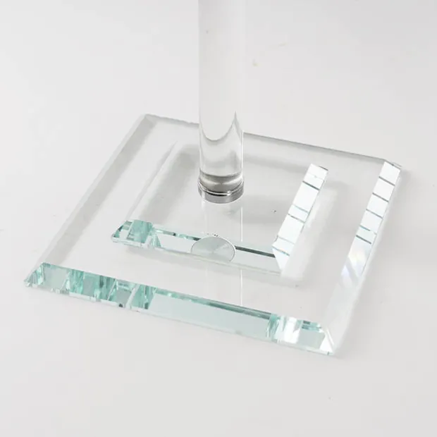 Hanging Crystal Centrepiece Stand Square Clear (84cmH)