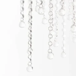 Hanging Crystal Centrepiece Stand Square Clear (84cmH)