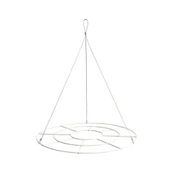 Hanging Floral Chandelier Large Single White (90cmDx100cmH)