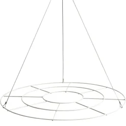 Hanging Floral Chandelier Large Single White (90cmDx100cmH)