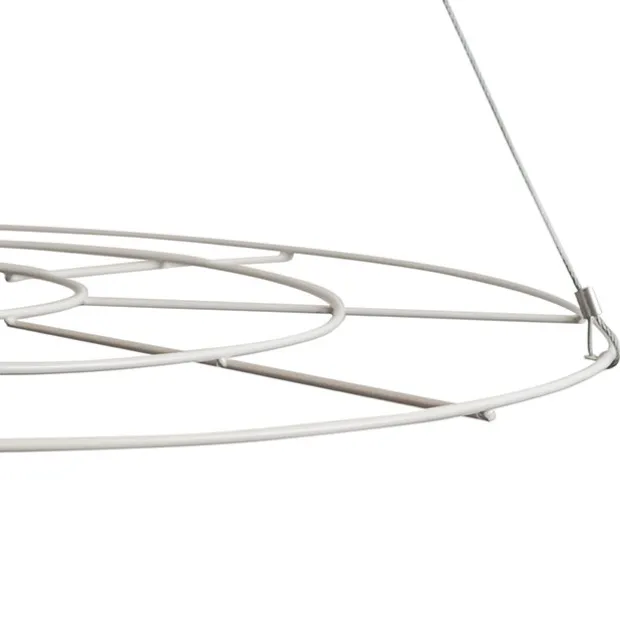 Hanging Floral Chandelier Large Single White (90cmDx100cmH)