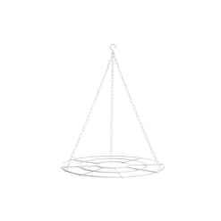 Hanging Floral Chandelier Small Single White (60cmDx70cmH)