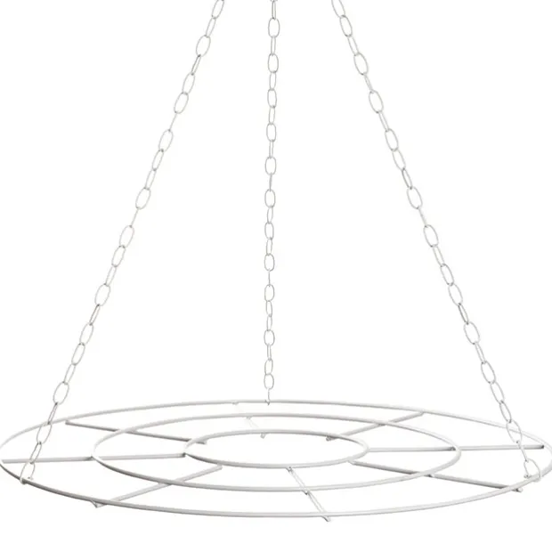 Hanging Floral Chandelier Small Single White (60cmDx70cmH)