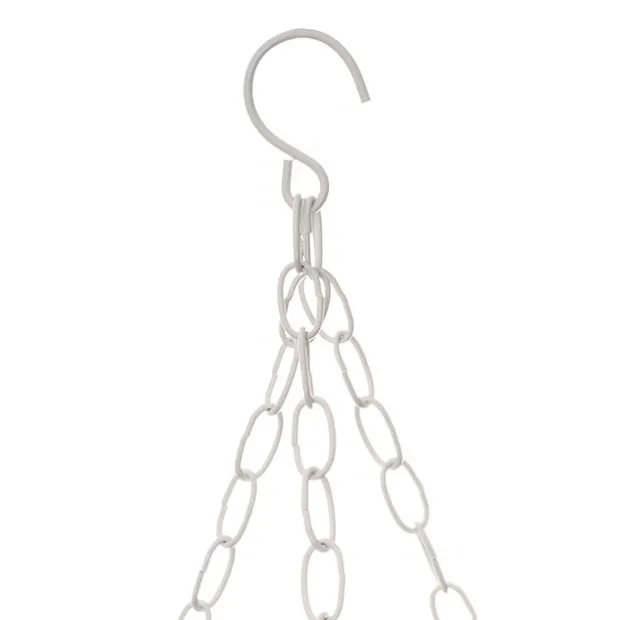 Hanging Floral Chandelier Small Single White (60cmDx70cmH)
