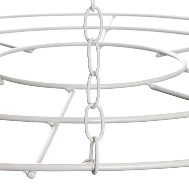 Hanging Floral Chandelier Small Single White (60cmDx70cmH)