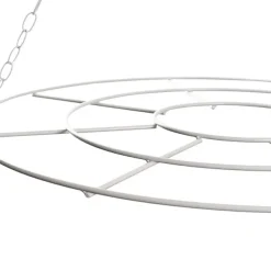 Hanging Floral Chandelier Small Single White (60cmDx70cmH)