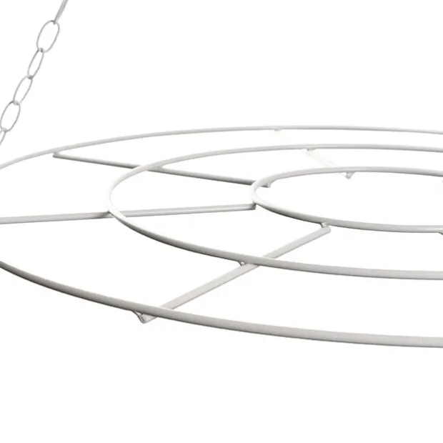 Hanging Floral Chandelier Small Single White (60cmDx70cmH)