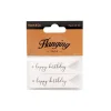 Hanging Gift Tags Happy Birthday Flag White Pk20 (7Lx2W)cm)