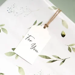 Hanging Gift Tags Scallop For You White Pack 20 (9Lx5W)cm)