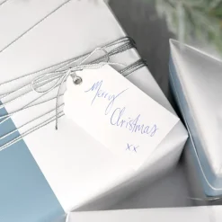 Hanging Gift Tags Scallop White Pack 20(5x9cmH)