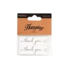 Hanging Gift Tags Thank You Flag White Pack 20 (7Lx2W)cm)