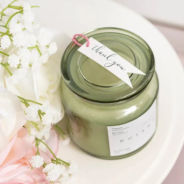 Hanging Gift Tags Thank You Flag White Pack 20 (7Lx2W)cm)