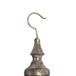 Hanging Metal Planter Pot Pewter Silver (34.5x94cmH)