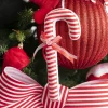 Hanging Striped Candycane Pack 3 Red & White (8x21cmH)