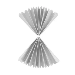 Hanging Tissue Pom Pom Pack 3 Silver (30cmD)