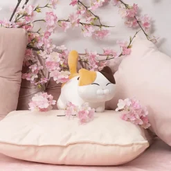 Happy Cat Plush Puff Soft Toy Brown (22cmHT)