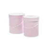 Hat Gift Box Deluxe with Handle Baby Pink (20Dx22cmH) Set 2