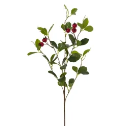 Hawthorn Berry Leaf Spray Dark Red (85cmH)