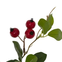 Hawthorn Berry Leaf Spray Dark Red (85cmH)