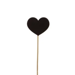 Heart Chalkboard Pick (5.5x4.5x14.5cm) Pack 5