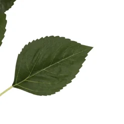 Hibiscus Flower x 2 Head Spray Peachy Orange (11cmDx61cmH)