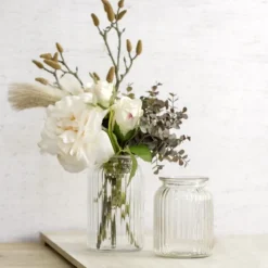 Hurricane Glass Jar Clear Large (11Dx18.5cmH)