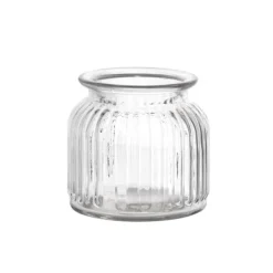 Hurricane Glass Jar Clear Small (11Dx10.5cmH)