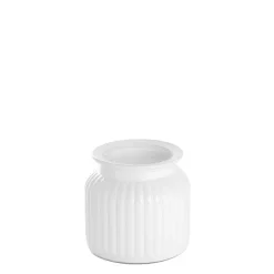 Hurricane Glass Jar White Small (11Dx10.5cmH)