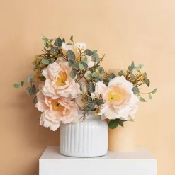 Hurricane Glass Jar White Small (11Dx10.5cmH)