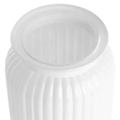 Hurricane Glass Jar White Small (11Dx10.5cmH)