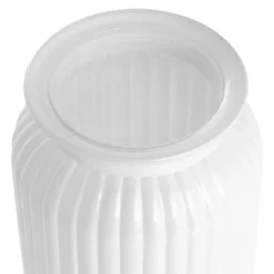 Hurricane Glass Jar White Large (11Dx18.5cmH)
