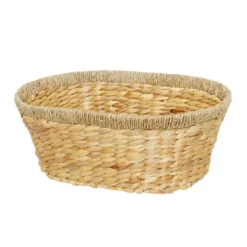Hyacinth Basket Taper Oval Large (42x32x16cmH) Natural