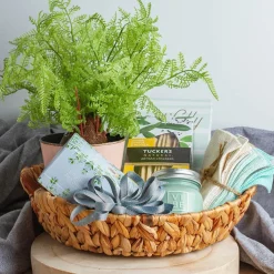 Hyacinth Tray with Handles Round Natural (35x35x10cmH)