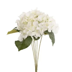 Hydrangea Spray x 5 Heads Creamy White (49cmH)