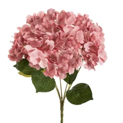 Hydrangea Spray x 5 Heads Dusty Pink (49cmH)
