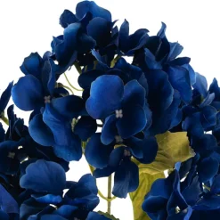Hydrangea Spray x 5 Heads Deep Blue (49cmH)