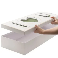 I Love U Rose Box with Foam Insert White (61x26x11Hcm)