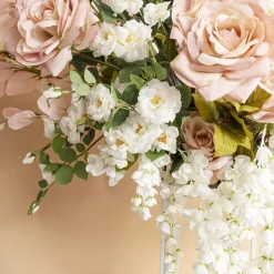 Iceland Rose Spray x 7 Head White (72cmH)