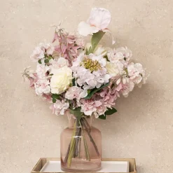 Iris Real Touch Stem Soft Cream Pink (78cmH)