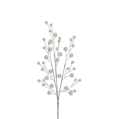 Ivory Pearl Pick Silver (31cmH)