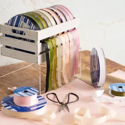 Jumbo Bulk Ribbon Grosgrain Plain Moss (25mmx100m)