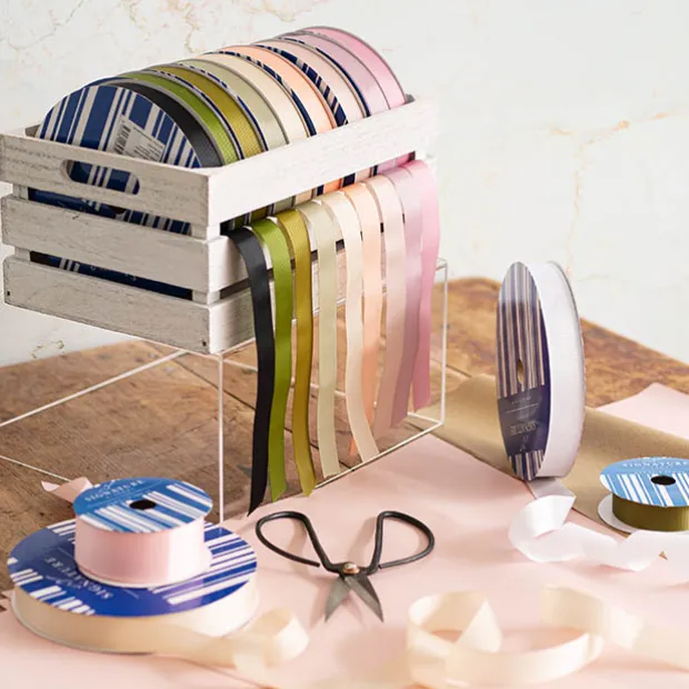 Jumbo Bulk Ribbon Grosgrain Plain Moss (25mmx100m)