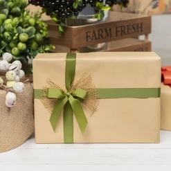 Jumbo Bulk Ribbon Grosgrain Plain Moss (25mmx100m)