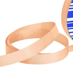 Jumbo Bulk Ribbon Grosgrain Plain Peach (25mmx100m)