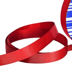 Jumbo Bulk Ribbon Grosgrain Plain Rouge Red (25mmx100m)
