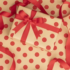 Jumbo Bulk Ribbon Grosgrain Plain Rouge Red (25mmx100m)