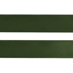 Jumbo Bulk Ribbon Single Face Satin Moss Green (25mmx100m)