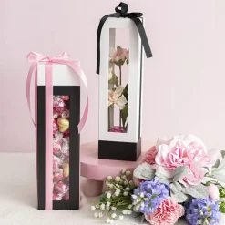 Jumbo Bulk Ribbon Single Face Satin Mid Pink (25mmx100m)